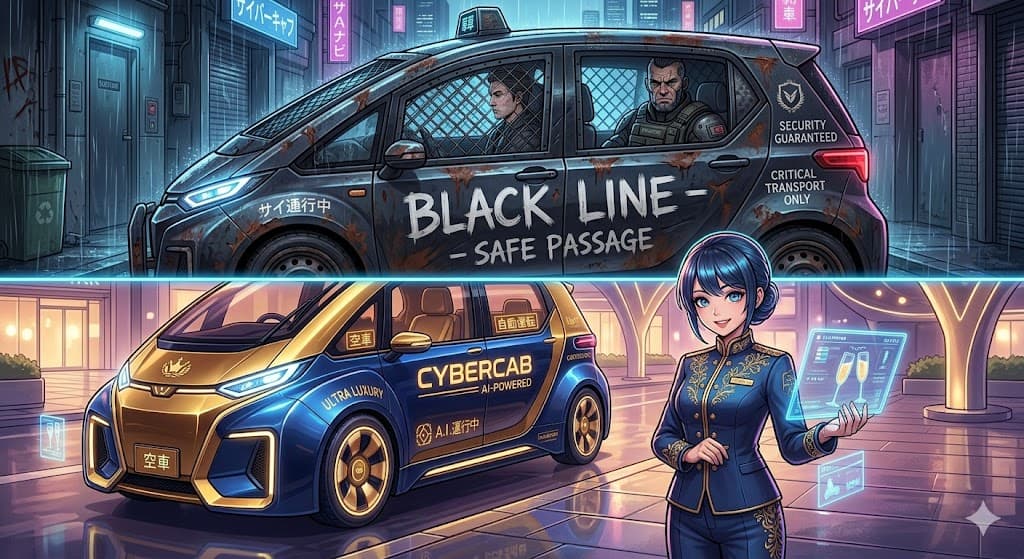 タクシーの2極化