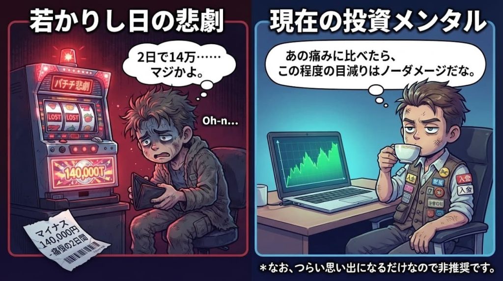 若かりし日の敗北と今のメンタル