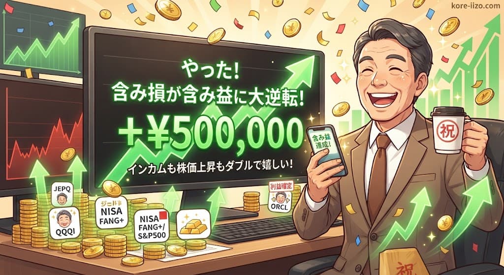 やっと含み益